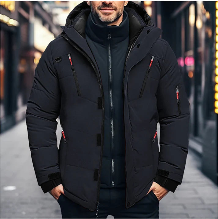 Fred - Waterproof Jacket with Hood-Black