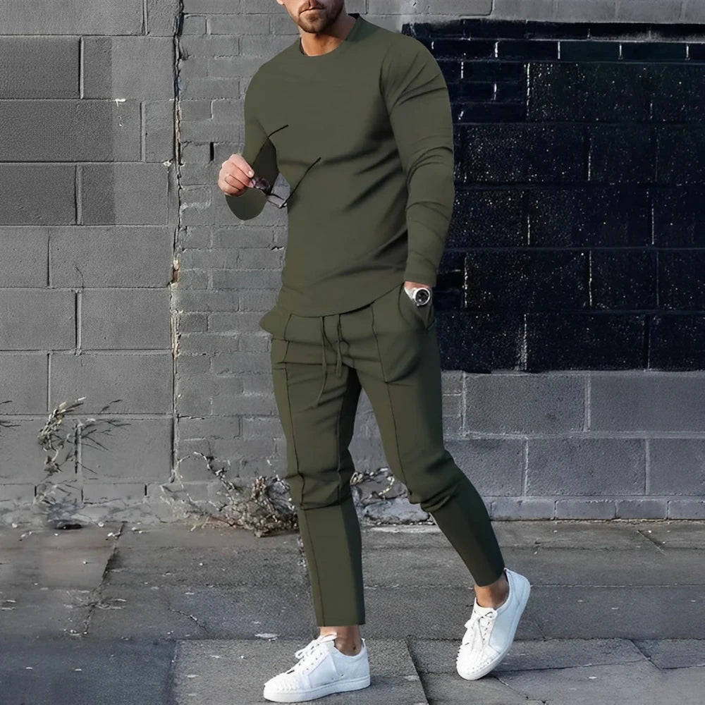 Gerald - Stylish Comfort Outfit Set-Army Green