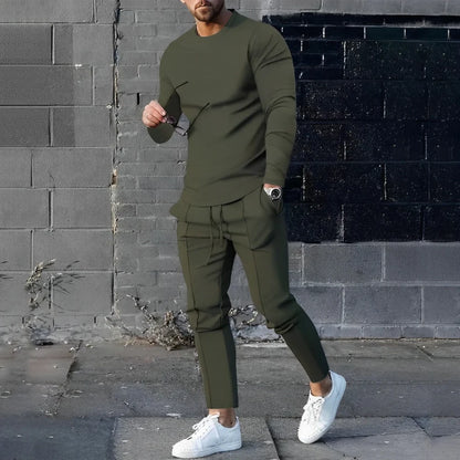 Gerald - Stylish Comfort Outfit Set-Army Green