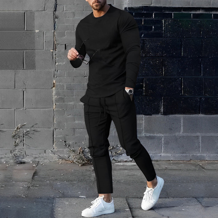 Gerald - Stylish Comfort Outfit Set-Black