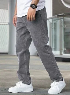 Henry - Straight Leg Jeans for Men - Gray