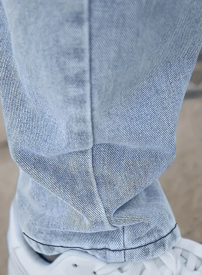 Henry - Straight Leg Jeans for Men - Light Blue