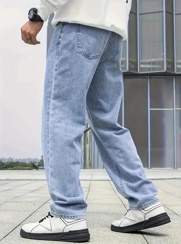 Henry - Straight Leg Jeans for Men - Light Blue