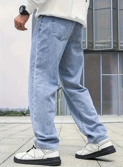 Henry - Straight Leg Jeans for Men - Light Blue