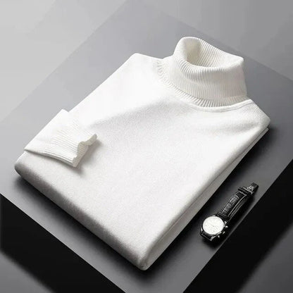 Jack - Merino Wool Turtleneck for Men - White