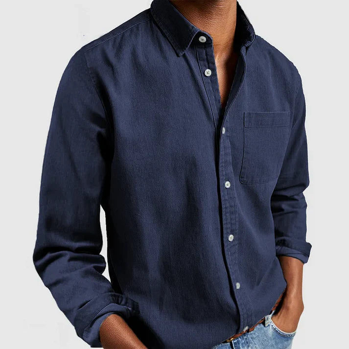 Jeremy - Timeless Look Shirt Navy Blue