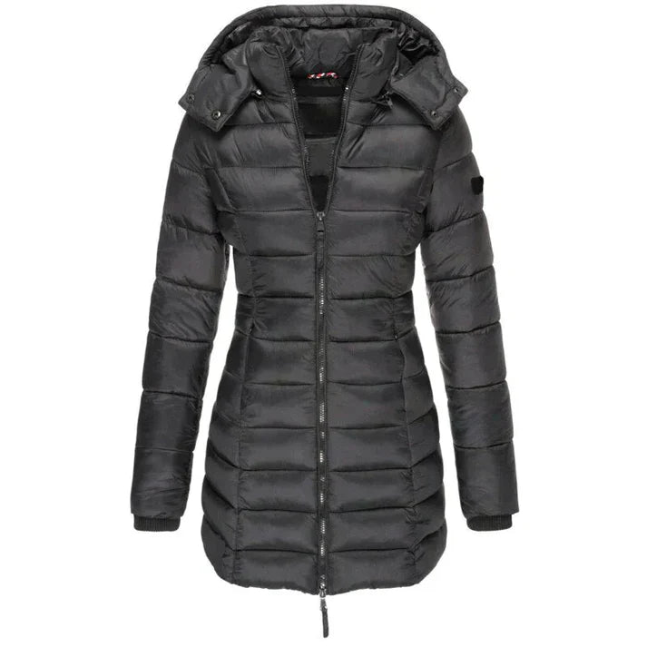 Marilyn - Elegant Look Long Coat Black