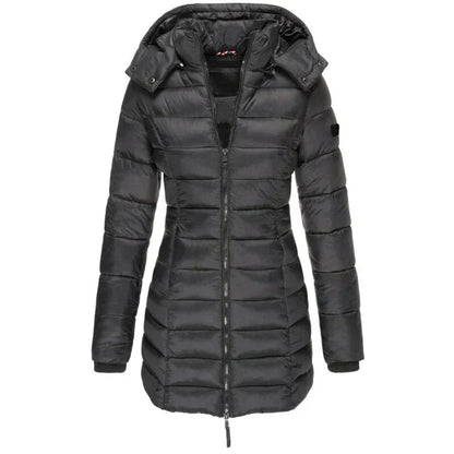 Marilyn - Elegant Look Long Coat Black