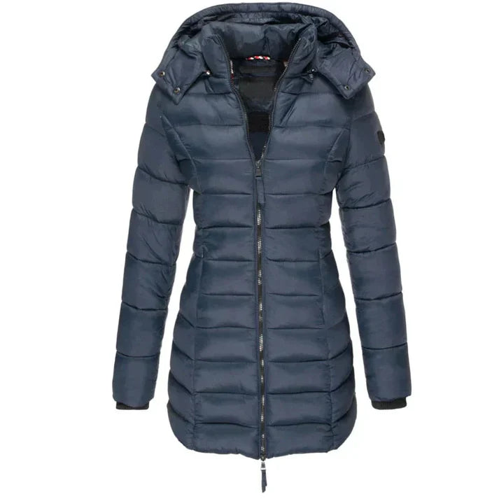 Marilyn - Elegant Look Long Coat Blue