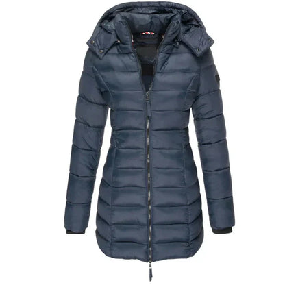 Marilyn - Elegant Look Long Coat Blue