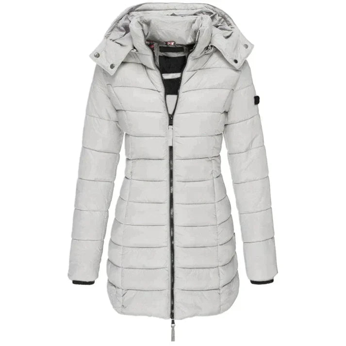 Marilyn - Elegant Look Long Coat Gray