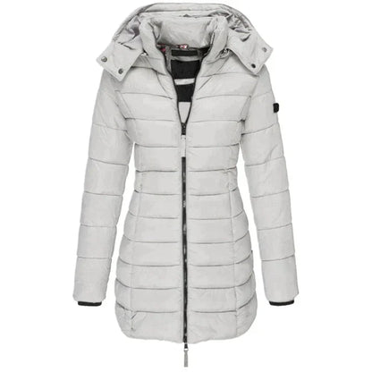 Marilyn - Elegant Look Long Coat Gray