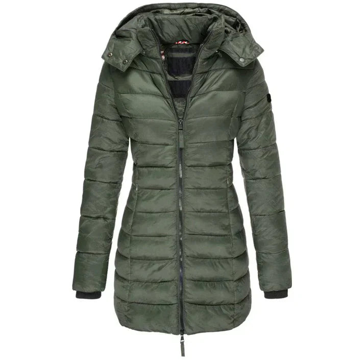 Marilyn - Elegant Look Long Coat Green