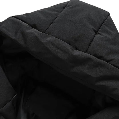 Nancy - Winter Solid Puffer Jacket - Black