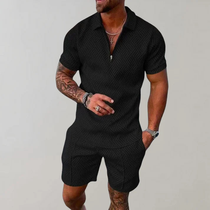 Nolan - Summer Outfit Set-Black