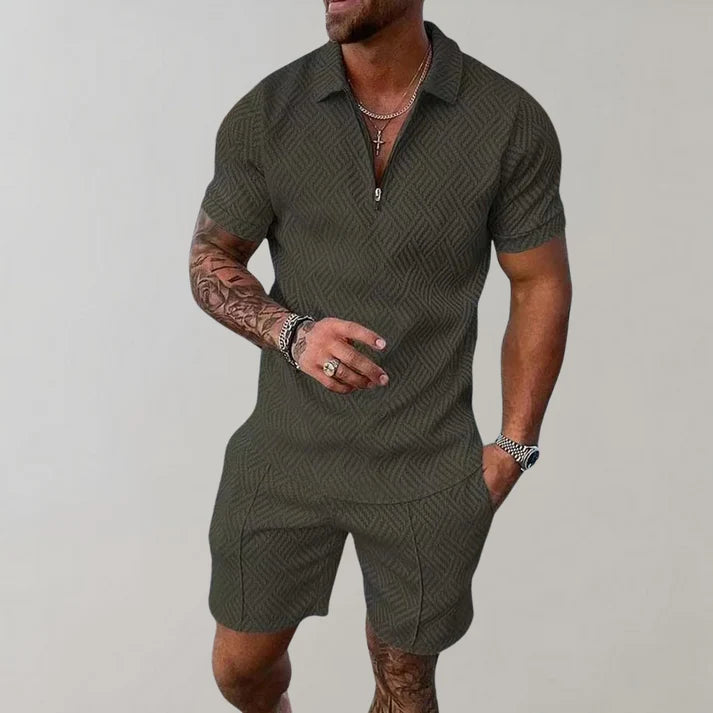 Nolan - Summer Outfit Set-Green