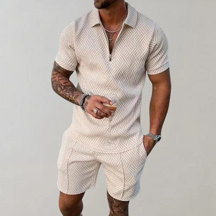 Nolan - Summer Outfit Set-Khaki