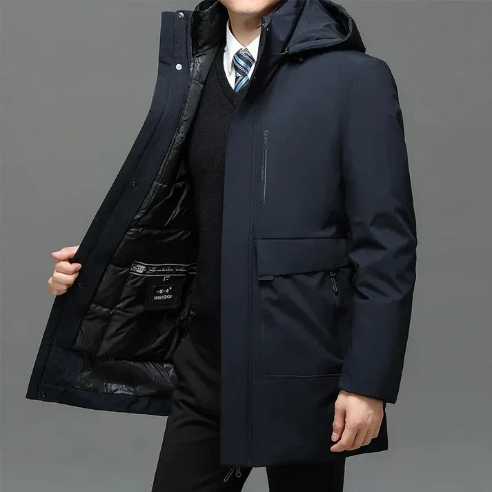 Reginald - Warm Parka Jacket Dark Blue