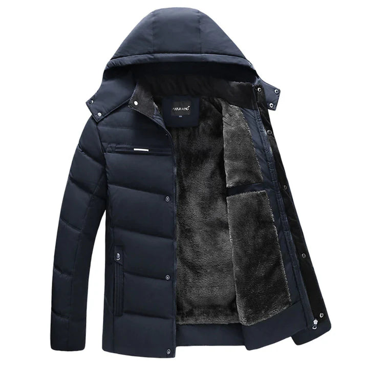 Richard - Stylish Winter Jacket with Hood-Blue