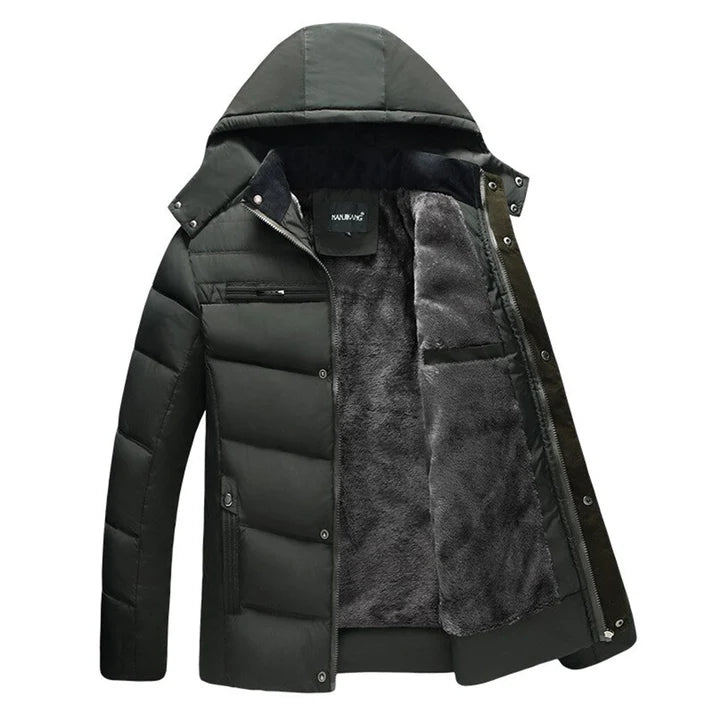 Richard - Stylish Winter Jacket with Hood-Green