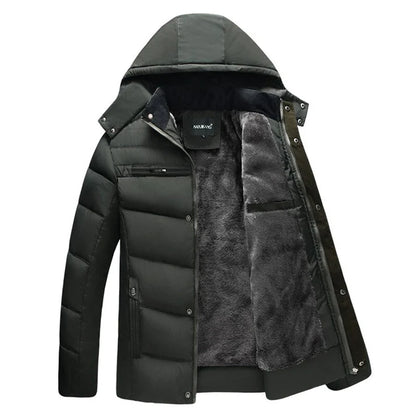 Richard - Stylish Winter Jacket with Hood-Green