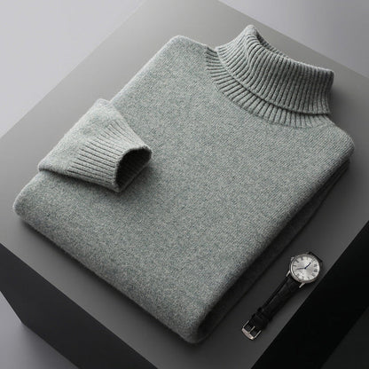 Roman - Soft Touch Turtleneck-Green