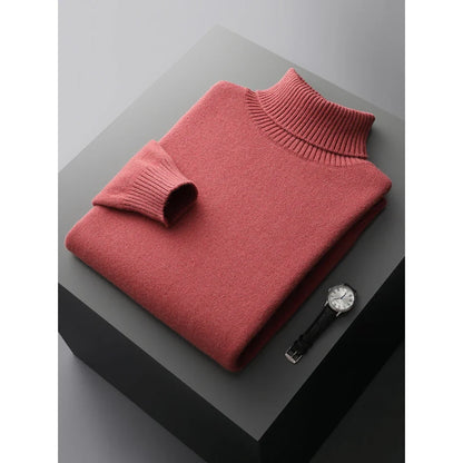 Roman - Soft Touch Turtleneck-Red