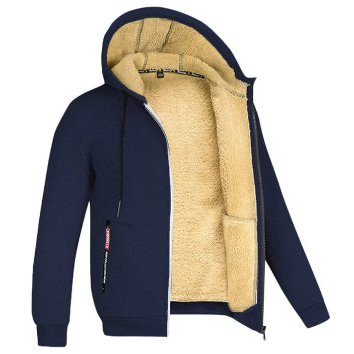 Scott - Warm Wool Lining Jacket-Navy