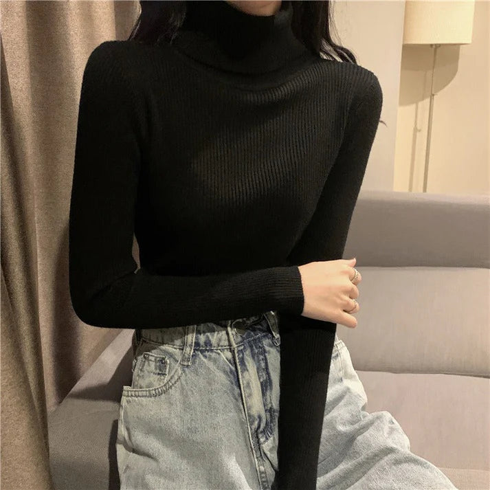 Vickie - Stylish Warmth Sweater-Black