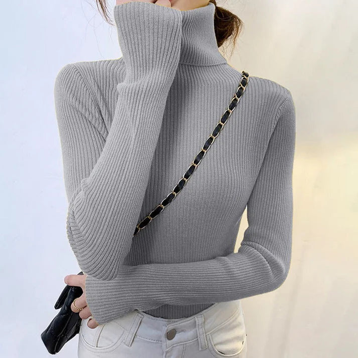 Vickie - Stylish Warmth Sweater-Gray