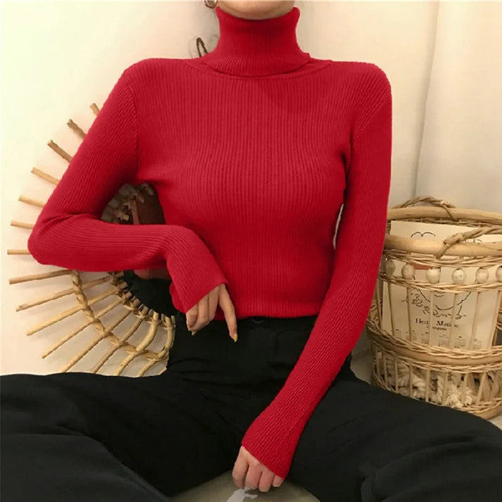 Vickie - Stylish Warmth Sweater-Red
